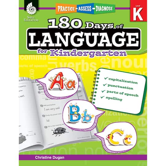 Shell Education 180 Days of Language, Kindergarten